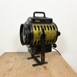Vintage black theatre spotlight table lamp, 1960s
