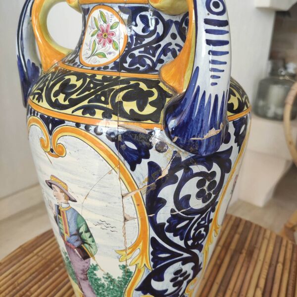 Vase Henriot Quimper ancien