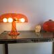 Orange nessino pose lamp for artemide by giancarlo mattioli