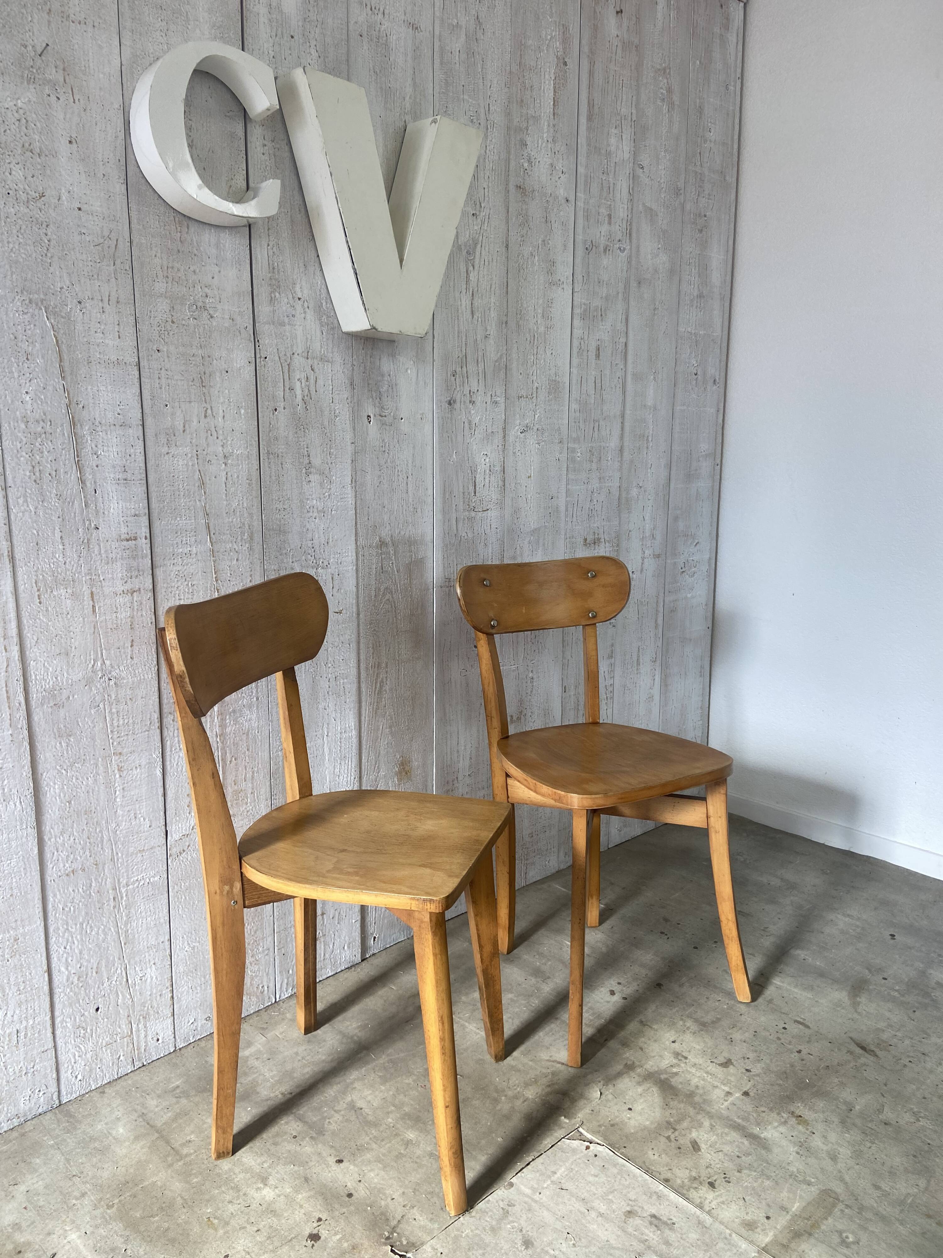 Pair of bistro chairs