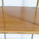 Vintage side table in brown formica
