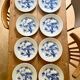 Lot de huit assiettes en porcelaine allemande années 50