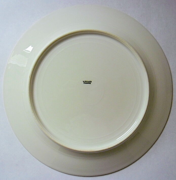 Twelve plates of Limoges porcelain tables