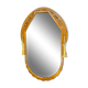 High mirror 118x78 art deco era solid walnut