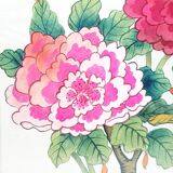 Illustration sur papier de riz