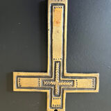 Piechaud enamelled bronze cross
