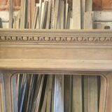 19th-century oak castle fireplace