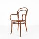 Vintage armchair in bentwood with canework, France ca. 1950