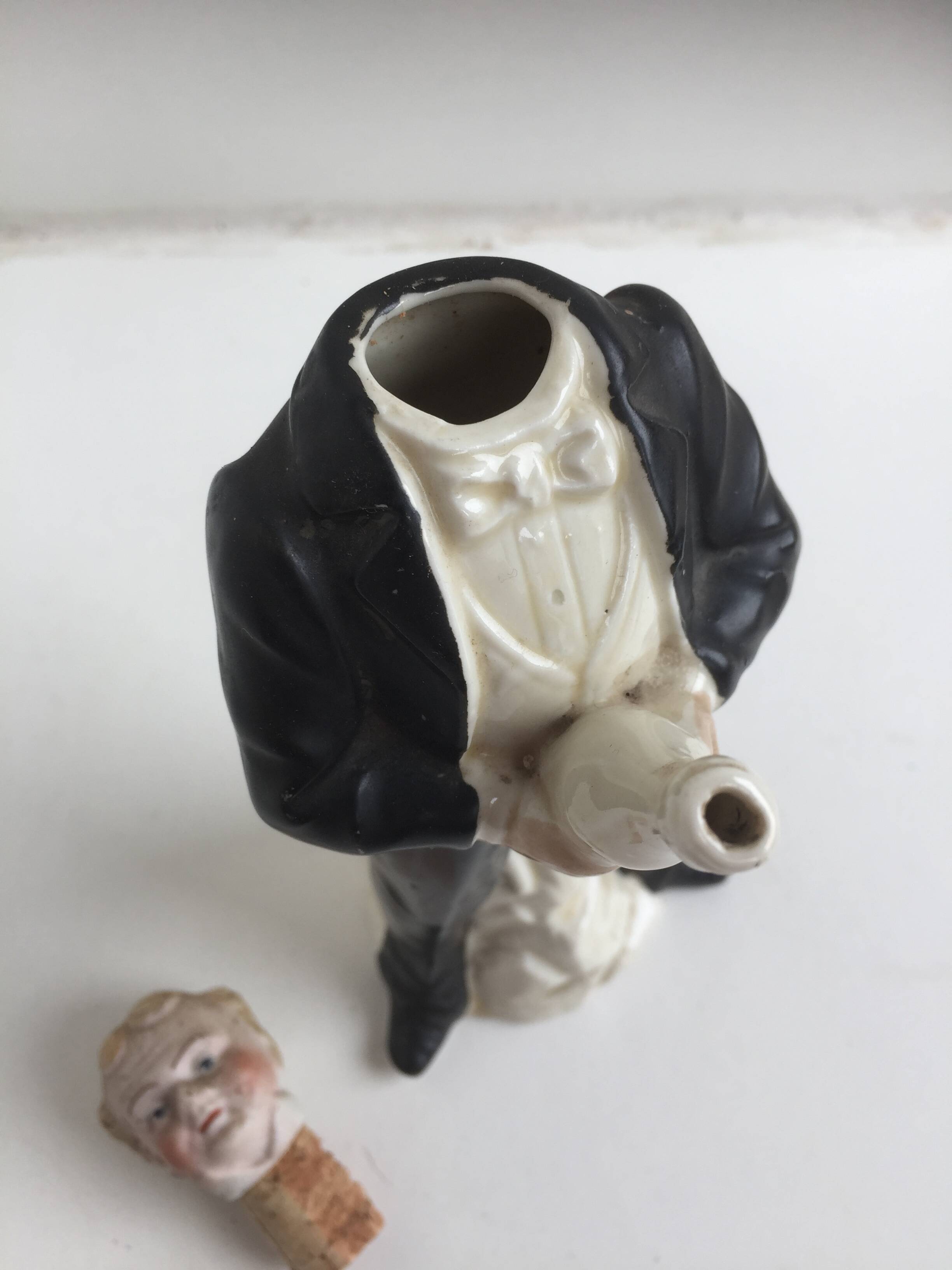 Waiter biscuit liquor bottle