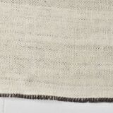 6x10 Brown&Beige Turkish Wool Kilim Rug,Handmade Vintage Rug,191x297Cm