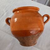 Varnished terracotta pot