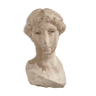 Tête de déesse grecque antique en plâtre