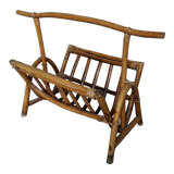 Vintage rattan magazine holders