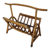 Vintage rattan magazine holders