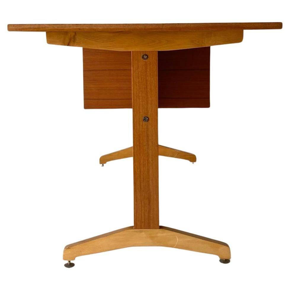 1960s scandinavian desk in teak wood