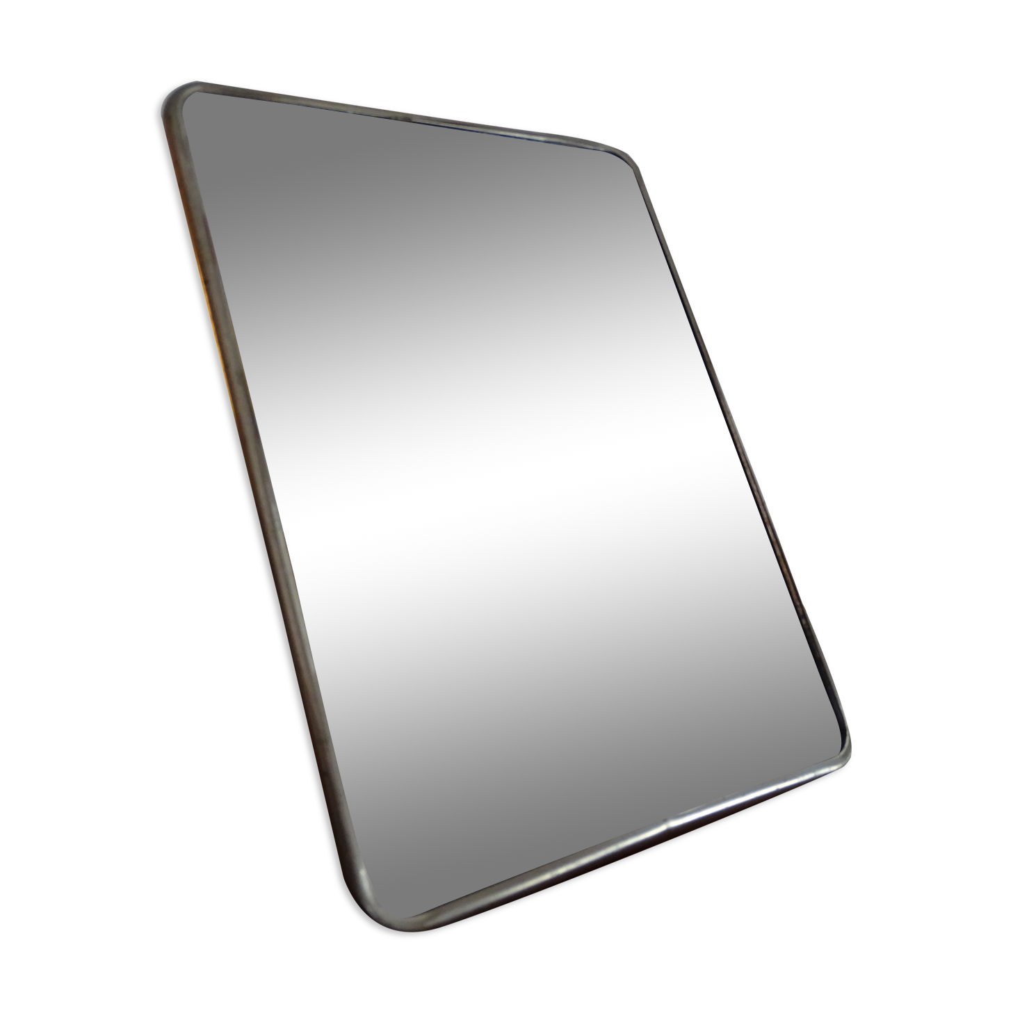 Vintage barber's mirror 23.5 cm by 17.5 cm