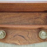 1950s mahogany wood wall shelf