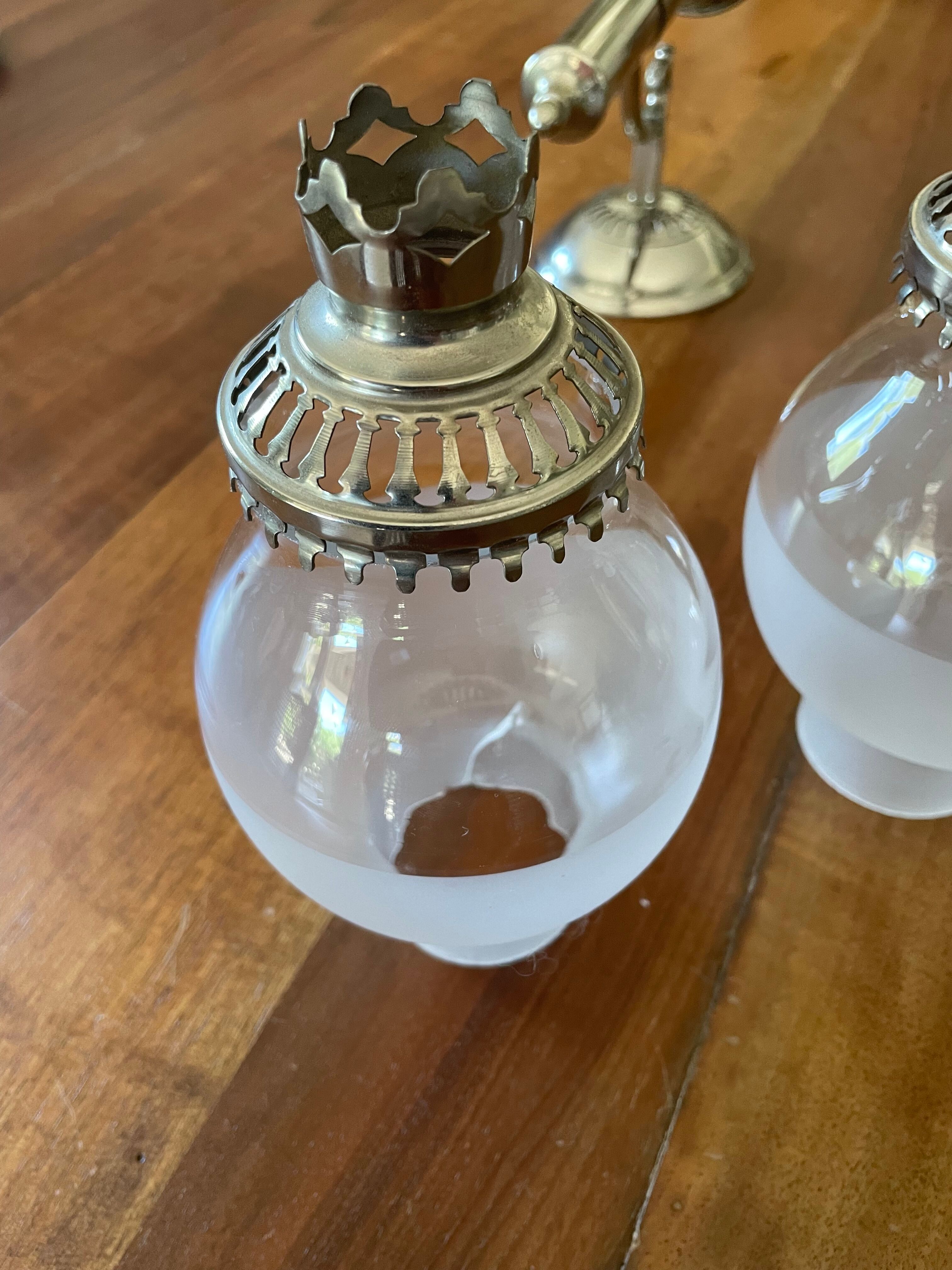 Old pair of torch sconces