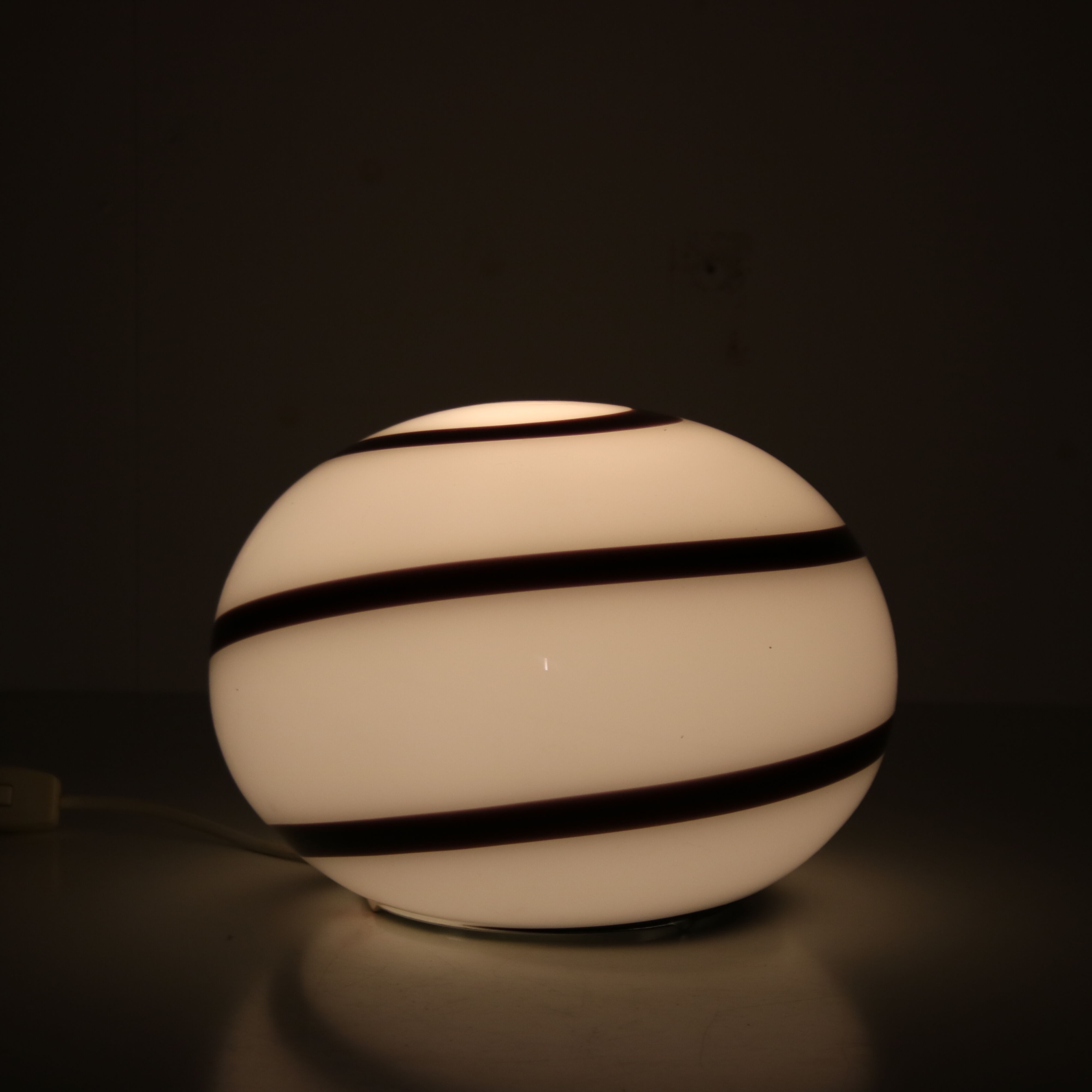 1990s Murano glass table lamp by Ilu Di Vetro, Italy