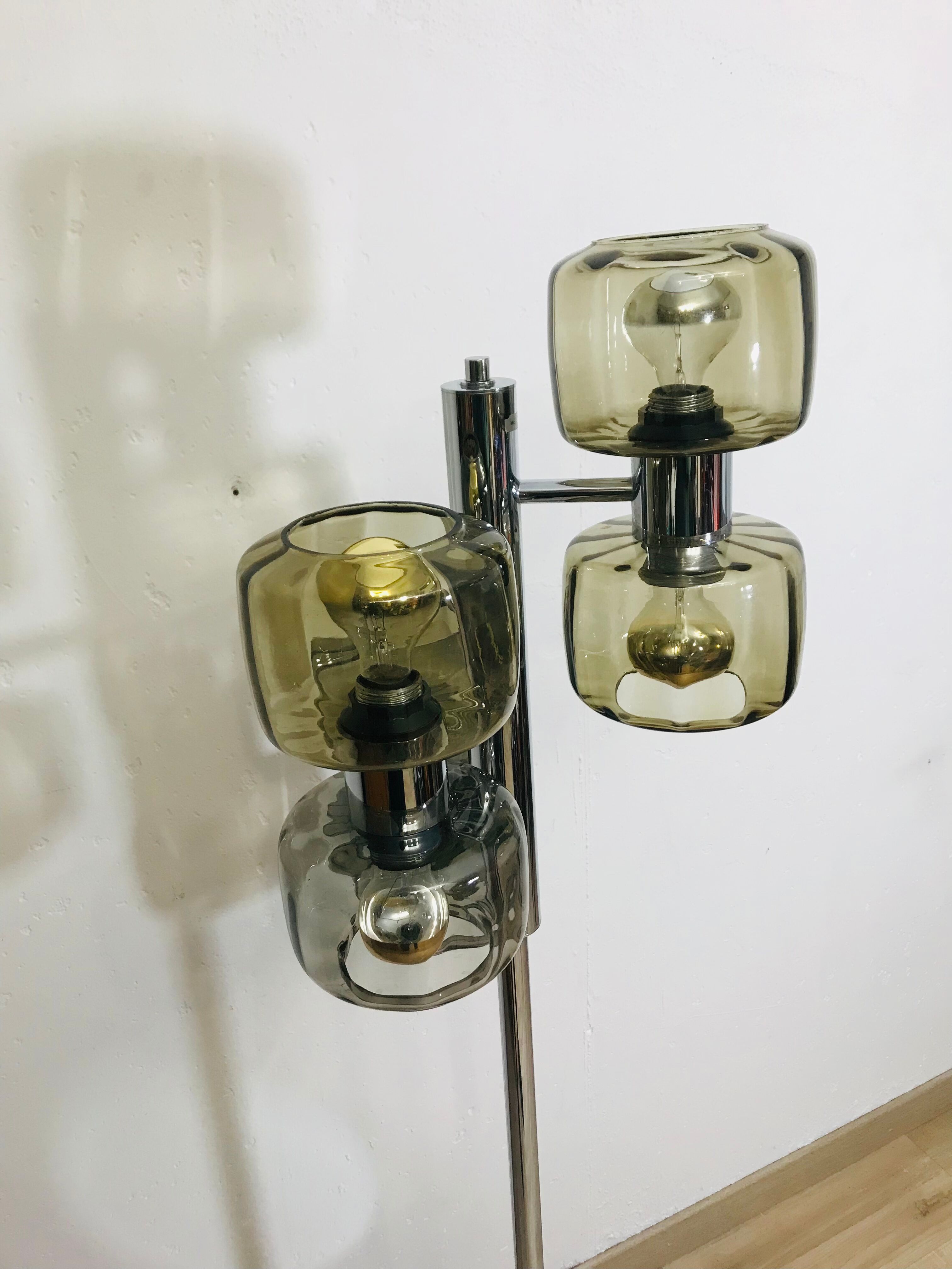 Floor lamp 6 lights 70s