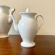 White porcelain coffee and tea set