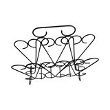 Openwork metalwork newspaper rack, Belgium 1970s