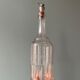Old decanter nineteenth "Fine-Champagne" in blown glass