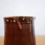 Vintage pitcher in glazed terracotta