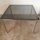 Table basse chromée et verre 1970 style Néoclassique