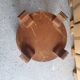 Gueridon with swings style art deco circa 1940 51.5 x 60 x 60 cm