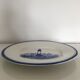 Plat ovale xl décor phare
