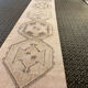 Handmade long entry Runner, beige hallway rug