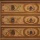 Dresser in lacquered wood with mirror Louis XVI