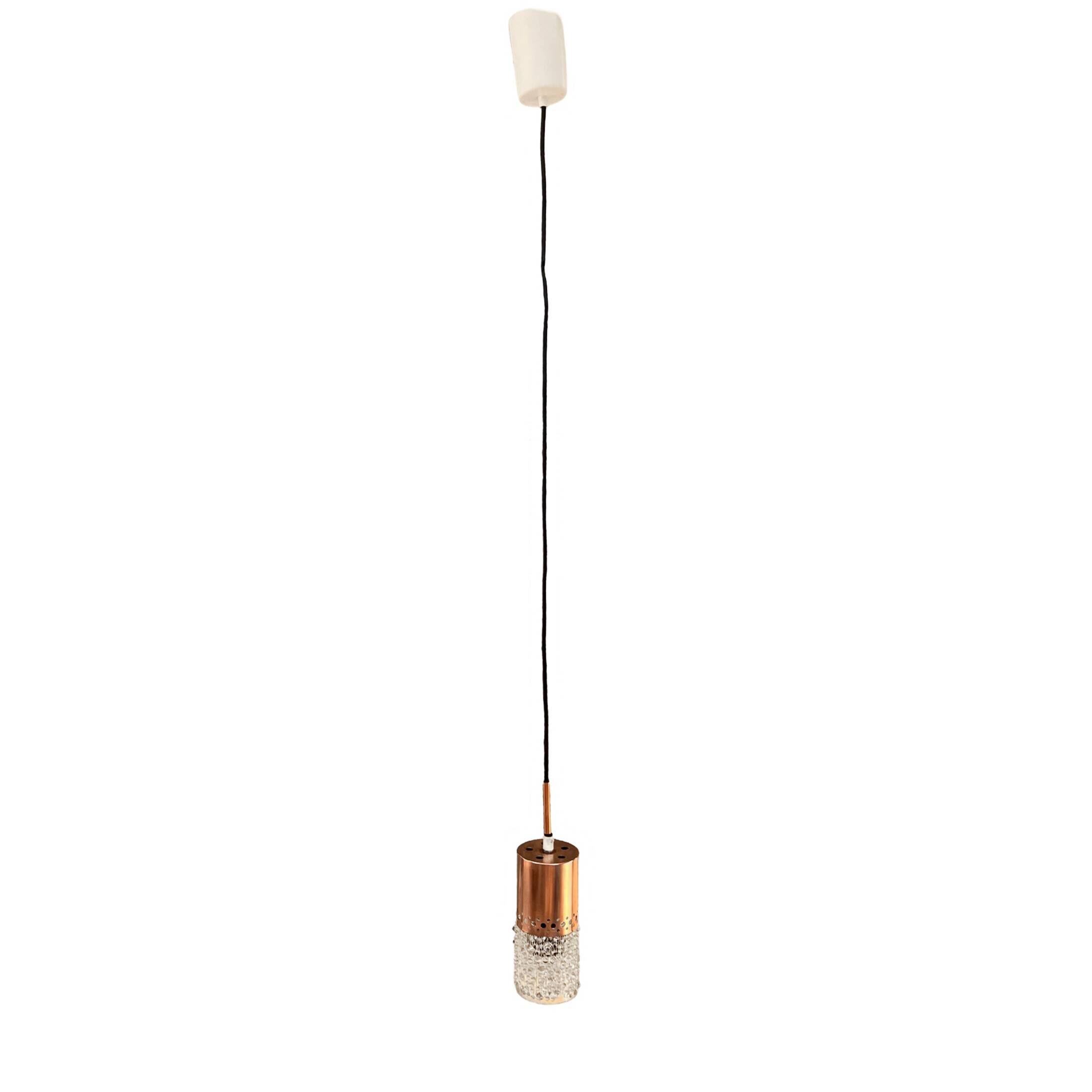 Hanging lamp designed by F. Perceny, VEB Narva Leuchten, Germany, 1970s.