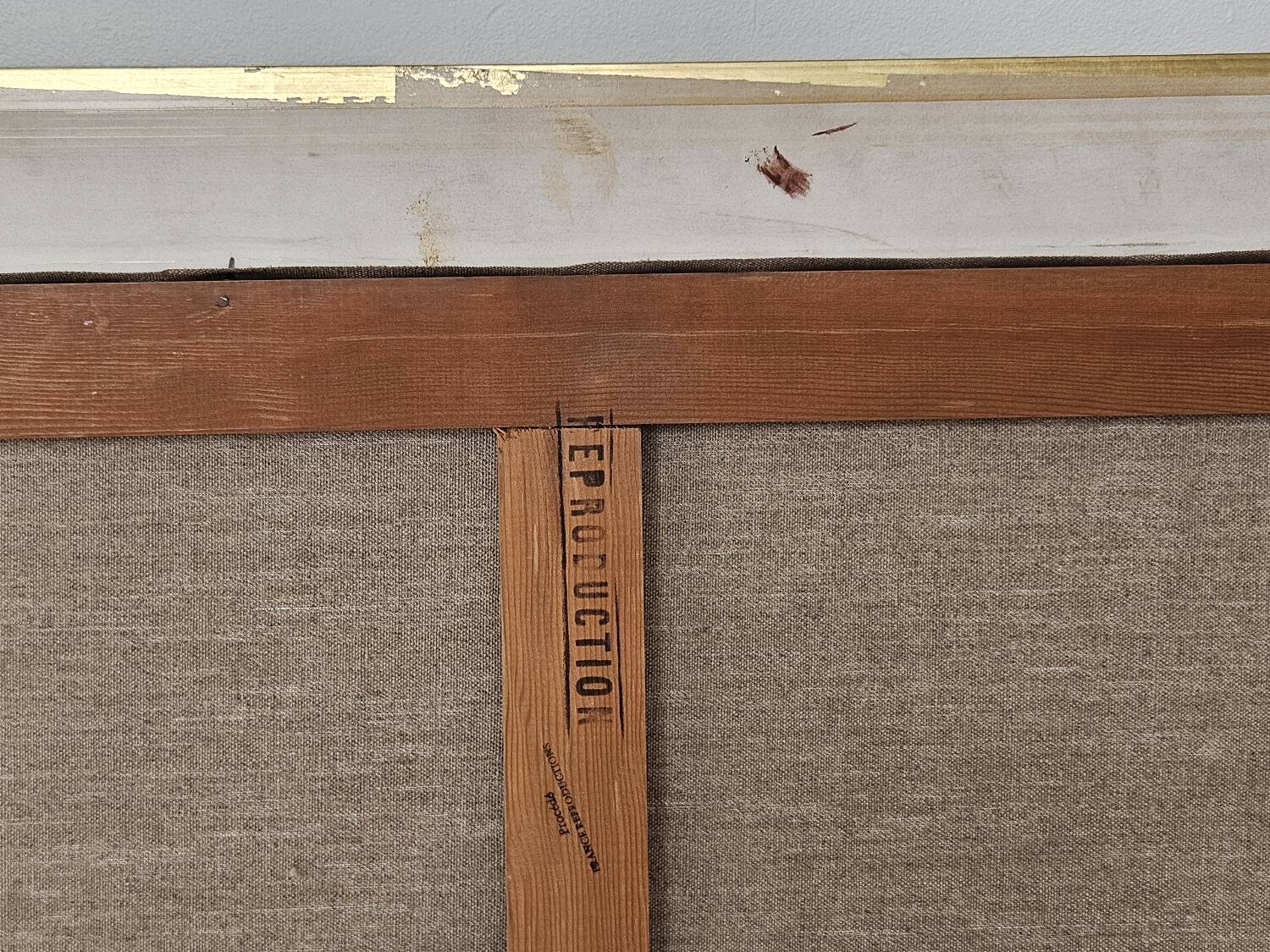 Oil on canvas of an autumn landscape - Reproduction by Robert Wood