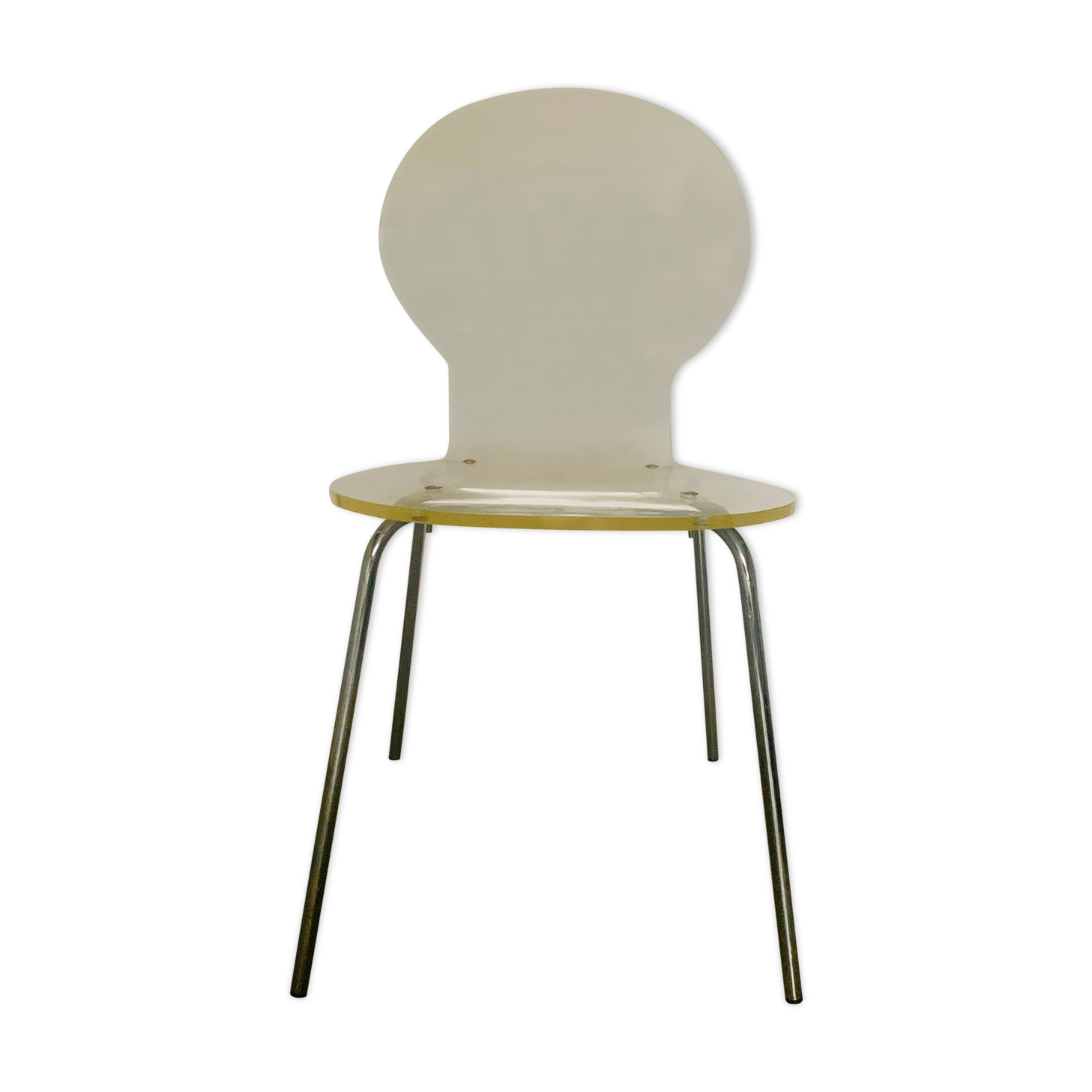Chaise monocoque en altuglas transparent 70'