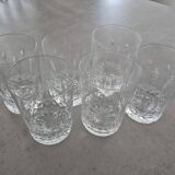 6 verres cristal st louis