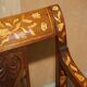 Chesterfield leather office chair with Dutch marquetry