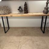 Table basse bois et metal