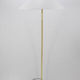 Brass floor lamp Sumatra Mid-Century Rupert Nikoll, Vienna, Austria, 1950s