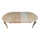 Renovated Louis XV extendable round dining table 205cm