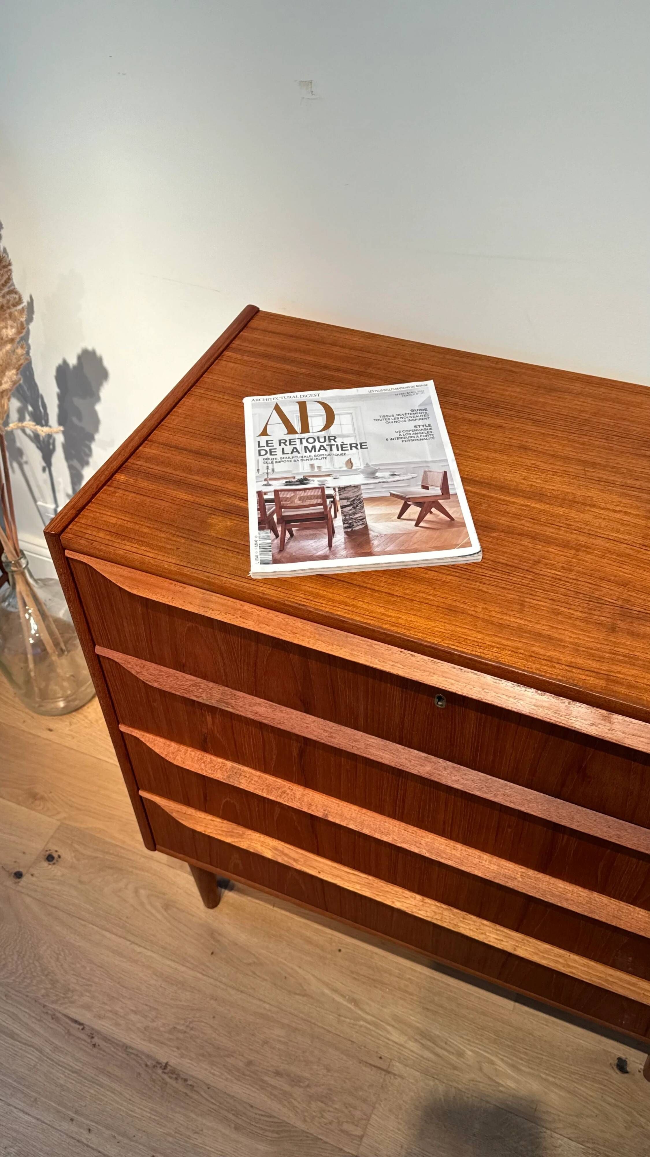 Commode scandinave vintage en teck "Tage"