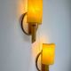 Pair of mid-century rattan wall sconces, Italy, circa 1960s
