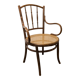 Fauteuil scandinave Fischel cannage 1900