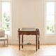 Vintage console hairdresser in walnut, Art Deco Louis Philippe style.
