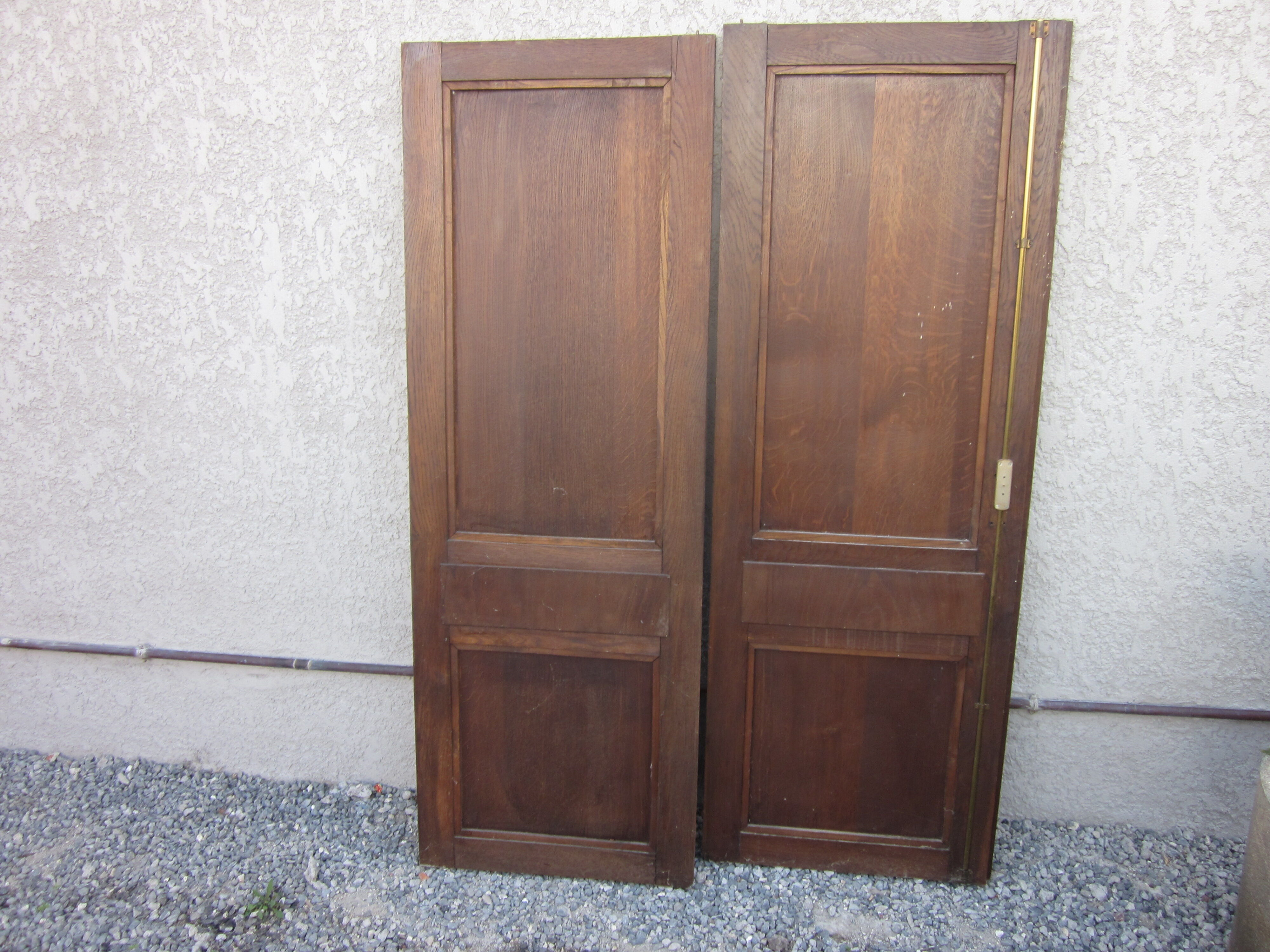 Pair of old carved wooden doors