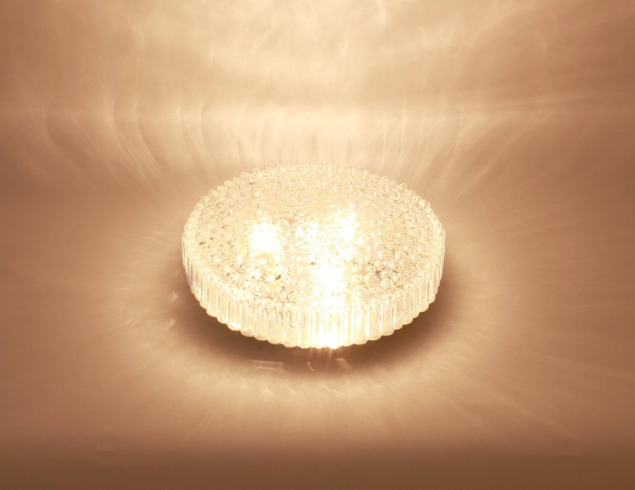 Plafonnier en verre bulle par Staff, Allemagne, années 1970
