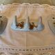 Set of 3 vintage Paris porcelain hooks