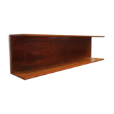 Vintage floating rack in walnut by Wilhelm Renz, 1960s