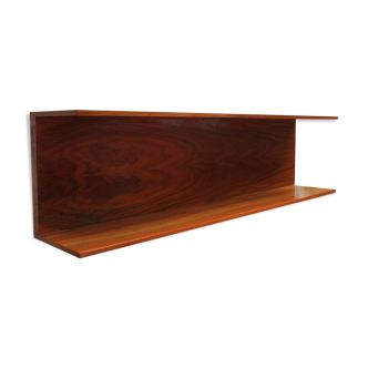 Etagère flottante en noyer par Wilhelm Renz, années 1960